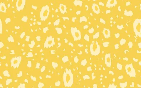 Abstract modern leopard seamless pattern. Animals trendy background. Yellow and Stock Illustration