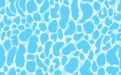 Abstract modern leopard seamless pattern. Animals trendy background. Blue Illustrazione stock