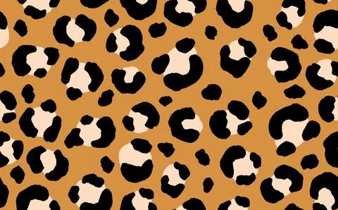 Abstract modern leopard seamless pattern. Animals trendy background. Beige and Illustrazione stock
