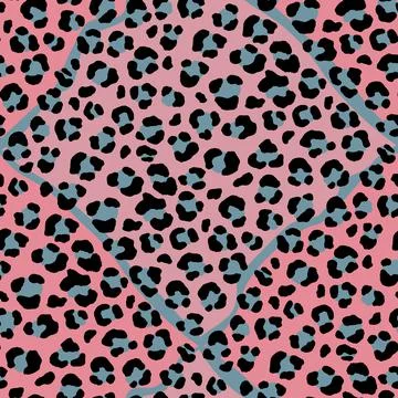 Abstract modern leopard seamless pattern. Animals trendy background. Color Stock Illustration