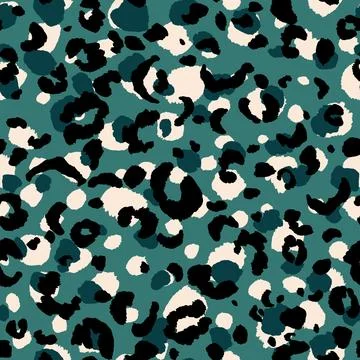 Abstract modern leopard seamless pattern. Animals trendy background. Color Illustrazione stock