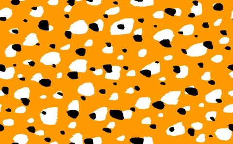 Abstract modern leopard seamless pattern. Animals trendy background. Orange and Illustrazione stock