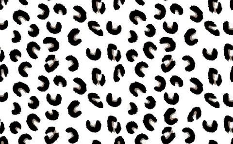 Abstract modern leopard seamless pattern. Animals trendy background. White and Illustrazione stock