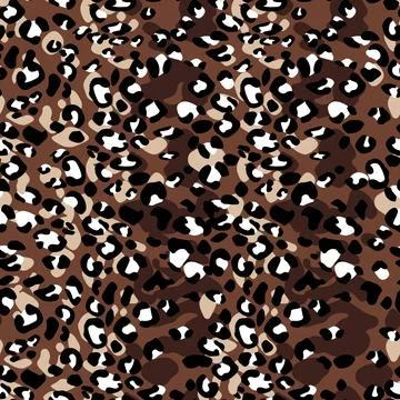 Abstract modern leopard seamless pattern. Animals trendy background. Color Illustrazione stock