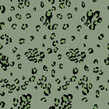 Abstract modern leopard seamless pattern. Animals trendy background. Color Stock Illustration