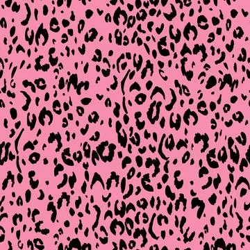 Abstract modern leopard seamless pattern. Animals trendy background. Pink and Stock Illustration