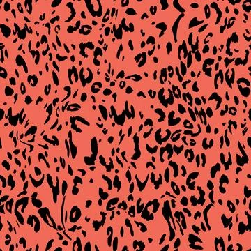 Abstract modern leopard seamless pattern. Animals trendy background. Color Illustrazione stock