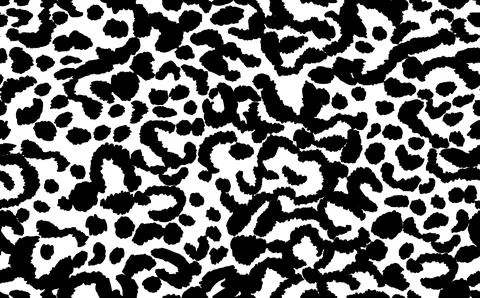 Abstract modern leopard seamless pattern. Animals trendy background. Black and Stock Illustration