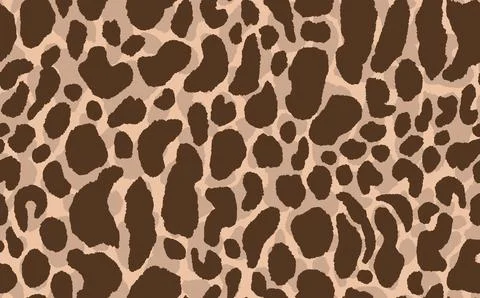 Abstract modern leopard seamless pattern. Animals trendy background. Beige and Stock Illustration