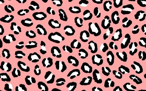 Abstract modern leopard seamless pattern. Animals trendy background. Pink and イラスト素材