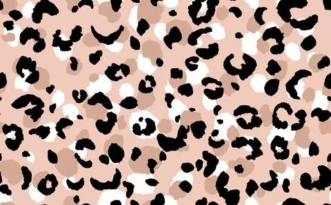 Abstract modern leopard seamless pattern. Animals trendy background. Beige and 스톡 일러스트