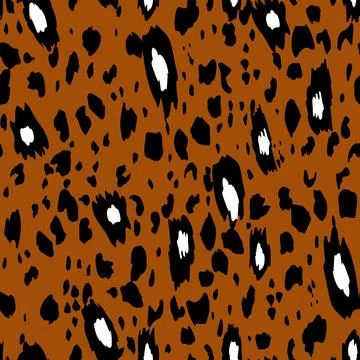 Abstract modern leopard seamless pattern. Animals trendy background. Color Stock Illustration