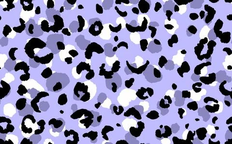 Abstract modern leopard seamless pattern. Animals trendy background. Violet and Illustrazione stock
