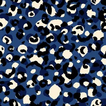 Abstract modern leopard seamless pattern. Animals trendy background. Color Stock Illustration