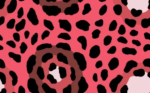 Abstract modern leopard seamless pattern. Animals trendy background. Color Stock Illustration