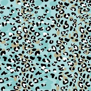 Abstract modern leopard seamless pattern. Animals trendy background. Color Stock Illustration
