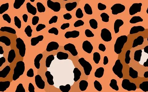 Abstract modern leopard seamless pattern. Animals trendy background. Color Stock Illustration