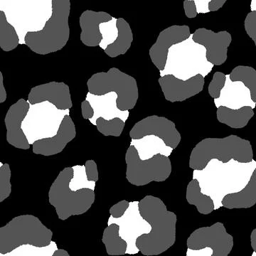 Abstract modern leopard seamless pattern. Animals trendy background. Black and Stock Illustration