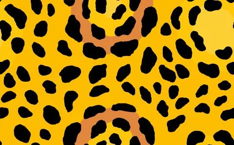 Abstract modern leopard seamless pattern. Animals trendy background. Color Stock Illustration
