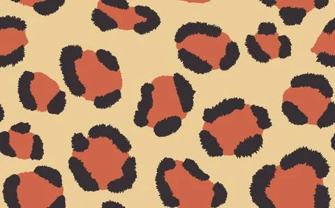 Abstract modern leopard seamless pattern. Animals trendy background. Color Illustrazione stock