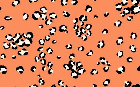 Abstract modern leopard seamless pattern. Animals trendy background. Color イラスト素材
