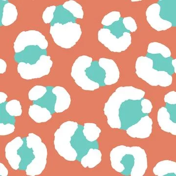 Abstract modern leopard seamless pattern. Animals trendy background. Color Illustrazione stock