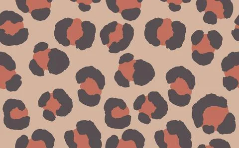 Abstract modern leopard seamless pattern. Animals trendy background. Color Illustrazione stock