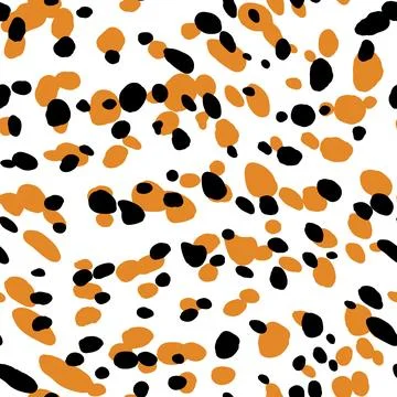 Abstract modern leopard seamless pattern. Animals trendy background. Black and Stock Illustration