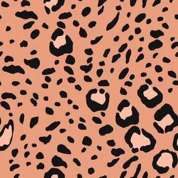 Abstract modern leopard seamless pattern. Animals trendy background. Color イラスト素材