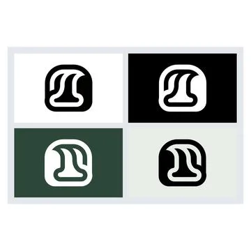 Abstract Modern Letter S Logo Design Set Stock Illustration