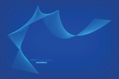 Abstract Modern Line, Text Head Area Vector Background Stock Illustration