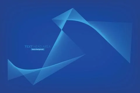 Abstract Modern Line, Text Head Area Vector Background Stock Illustration