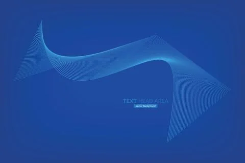 Abstract Modern Line, Text Head Area Vector Background Stock Illustration