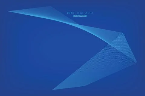 Abstract Modern Line, Text Head Area Vector Background Stock Illustration