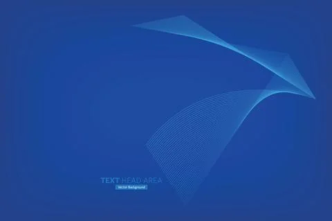 Abstract Modern Line, Text Head Area Vector Background Stock Illustration