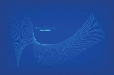 Abstract Modern Line, Text Head Area Vector Background Stock Illustration
