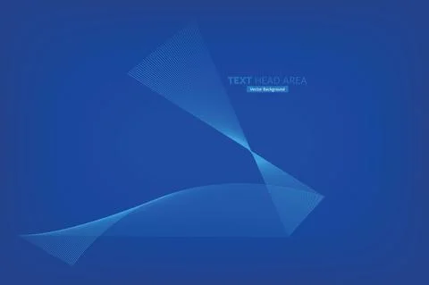 Abstract Modern Line, Text Head Area Vector Background Stock Illustration