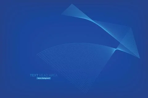 Abstract Modern Line, Text Head Area Vector Background Stock Illustration