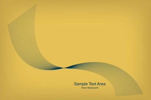 Abstract Modern Line, Wave Designed On White Background With Sample Text Area Stock Illustration