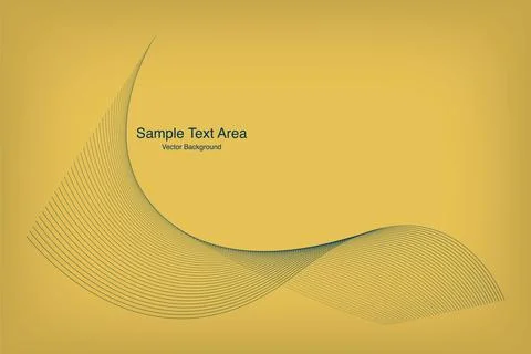 Abstract Modern Line, Wave Designed On White Background With Sample Text Area Illustrazione stock