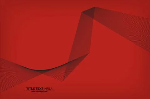 Abstract Modern Line, Wave Designed On White Background With Title Text Area Stock Illustration