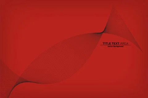 Abstract Modern Line, Wave Designed On White Background With Title Text Area Stock Illustration