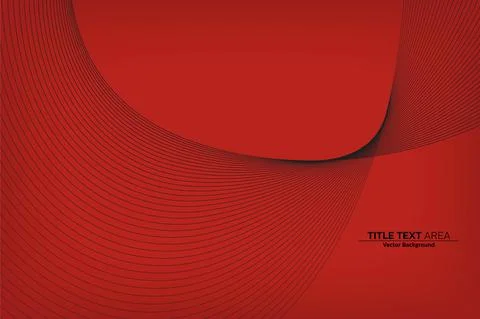 Abstract Modern Line, Wave Designed On White Background With Title Text Area Stock Illustration