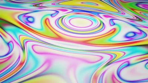 Abstract modern liquid creative optical illusion marble texture colored wavy Stock Illustration