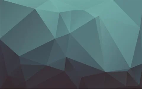 Abstract modern low poly dark green background Stock Illustration