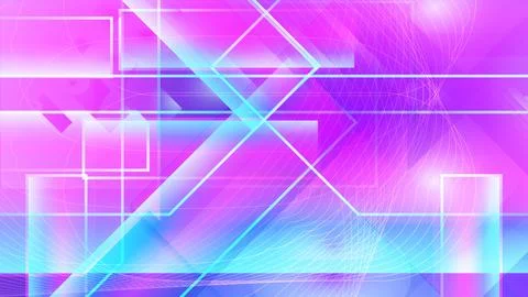 Abstract modern neon overly technological background design Stock Illustration