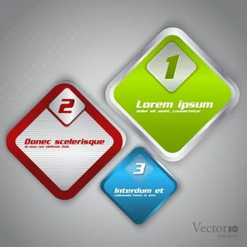 Abstract modern options template Stock Illustration