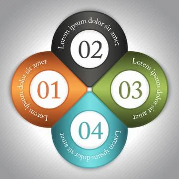 Abstract modern options template Stock Illustration