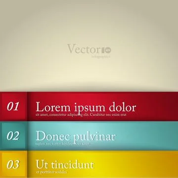 Abstract modern options template Stock Illustration