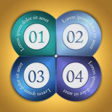 Abstract modern options template Stock Illustration